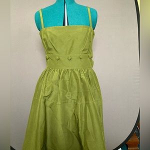 Maeve for Anthropologie olive green two piece convertible midi dress Size 8